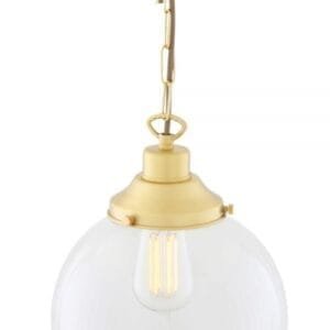 Riad 250mm Clear Globe Pendant Glass & Globe Lights Great Lighting UK Ltd