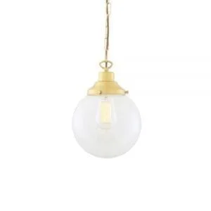 Riad Clear Globe Pendant Light 20 cm Glass and Globe Lights Great Lighting UK Ltd
