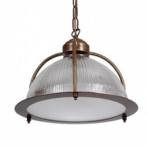 Bousta Holophane Pendant Light With Diffuser Holophane Pendants Great Lighting UK Ltd