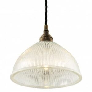 Boston Industrial Holophane Pendant Light Holophane Pendants Great Lighting UK Ltd