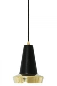 Malabo Polished Brass And Matt Black Pendant Brass & Moroccan Pendants Great Lighting UK Ltd