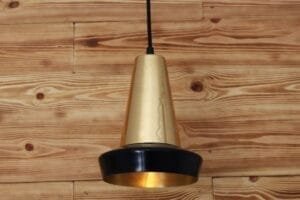 Malabo Matte Black And Polished Brass Pendant Brass & Moroccan Pendants Great Lighting UK Ltd