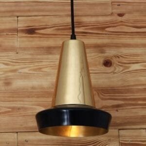 Malabo Matte Black And Polished Brass Pendant Small Pendant Lights Great Lighting UK Ltd