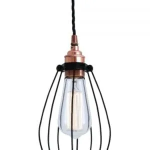 Abuja Pendant Light Industrial Cage Lights Great Lighting UK Ltd