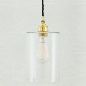 Dalat Pendant Light With Glass Lamp Shade Bedroom Pendant Lights Great Lighting UK Ltd