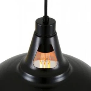 Alma Vintage Black and Copper Pendant Light Bedroom Pendant Lights Great Lighting UK Ltd