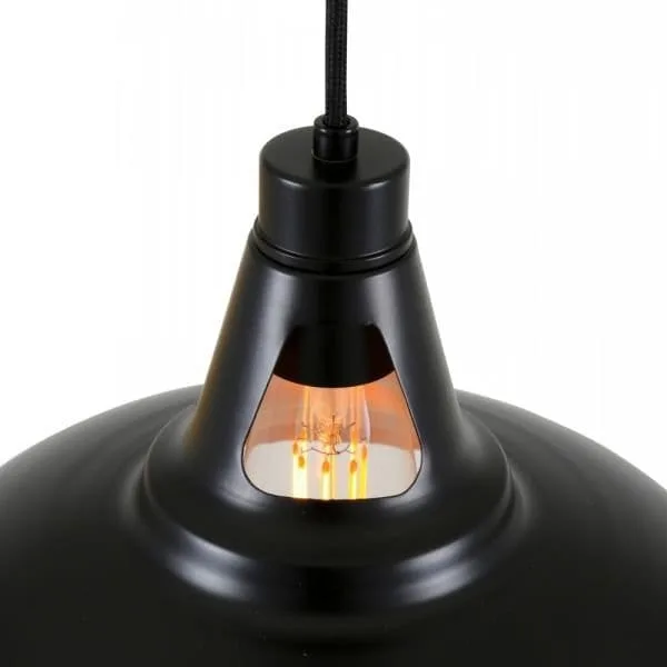 Alma Vintage Black and Copper Pendant Light Bedroom Pendant Lights Great Lighting UK Ltd