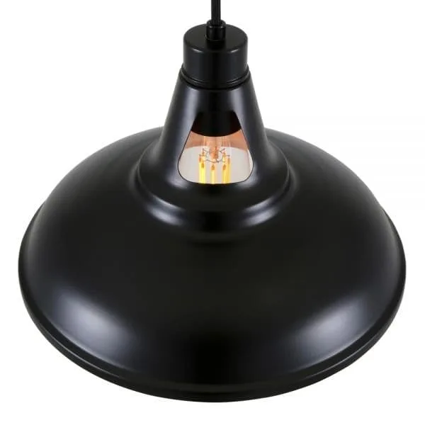 Alma Vintage Black and Copper Pendant Light Bedroom Pendant Lights Great Lighting UK Ltd
