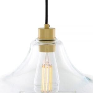 Clifton Clear Railway Pendant Light Railway & Schoolhouse Lighting Great Lighting UK Ltd