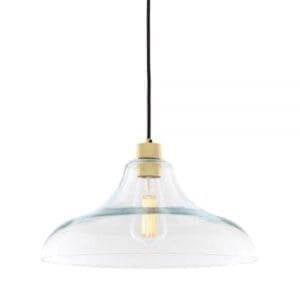 Clifton Clear Railway Pendant Light Railway & Schoolhouse Lighting Great Lighting UK Ltd