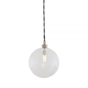 Madlin Small Glass Globe Pendant Light 15cm Glass and Globe Lights Great Lighting UK Ltd