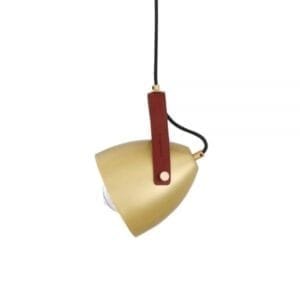 Southwark Pendant with Rescued Fire-Hose Strap Brass & Moroccan Pendants Great Lighting UK Ltd