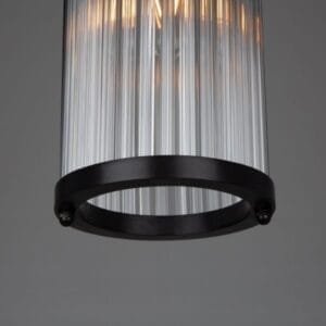 Caledon Petite Pendant with Glass Rods Holophane Pendants Great Lighting UK Ltd