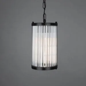 Caledon Petite Pendant with Glass Rods Hallway Pendant Lights Great Lighting UK Ltd