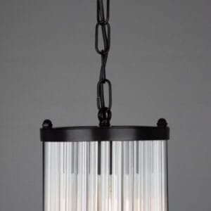 Caledon Petite Pendant with Glass Rods Holophane Pendants Great Lighting UK Ltd