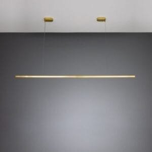 Fairfield Contemporary Brass Linear Pendant Brass & Moroccan Pendants Great Lighting UK Ltd