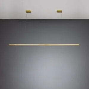 Fairfield Contemporary Brass Linear Pendant Brass and Moroccan Pendants Great Lighting UK Ltd