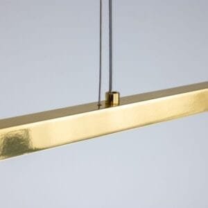 Fairfield Contemporary Brass Linear Pendant Brass & Moroccan Pendants Great Lighting UK Ltd