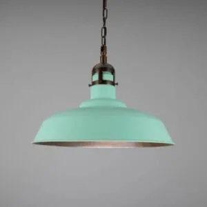 Matlock Large Vintage Factory Brass Pendant Light 50cm Brass and Moroccan Pendants Great Lighting UK Ltd