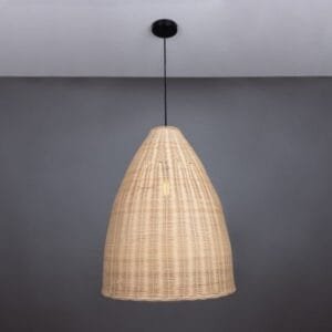 Altus Large Natural Rattan Pendant Light 52cm Rattan & Rafia Lighting Collection Great Lighting UK Ltd