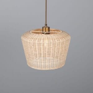 Manila Large Rattan Pendant Light 30cm Rattan & Rafia Lighting Collection Great Lighting UK Ltd