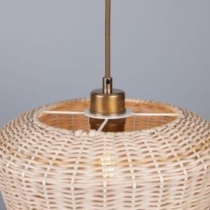 Manila Large Rattan Pendant Light 30cm Rattan & Rafia Lighting Collection Great Lighting UK Ltd