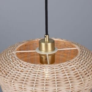 Manila Large Rattan Pendant Light 30cm Rattan & Rafia Lighting Collection Great Lighting UK Ltd