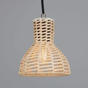 Malta Small Rattan Pendant Light 15cm Rattan & Rafia Lighting Collection Great Lighting UK Ltd