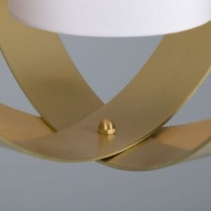 Modern Brass 50cm Denton Lantern Pendant Large Single - 3 Arm Pendants Great Lighting UK Ltd