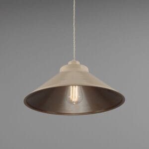 Rio Coloured Brass Pendant Light 38cm Kitchen Ceilings Lights Great Lighting UK Ltd