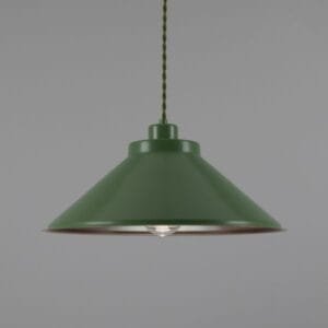 Rio Coloured Brass Pendant Light 38cm Kitchen Ceilings Lights Great Lighting UK Ltd