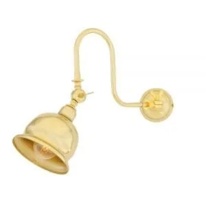 Apia Swan Neck Swivel Poster Light Antique Brass Wall Lights Great Lighting UK Ltd