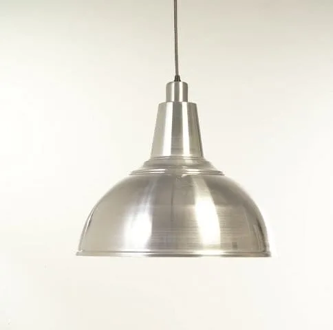 Large Industrial Kitchen Pendant Light Shade - Silver Clearance Ceiling Lights Great Lighting UK Ltd