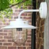 Burford Belfast Outdoor Wall Light IP44 - Choice of Colours Glass Outdoor Wall Lights Great Lighting UK Ltd