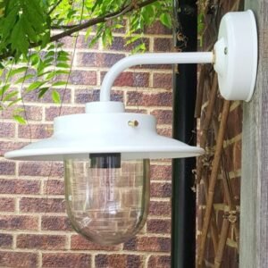 Burford Belfast Outdoor Wall Light IP44 - Choice of Colours Glass Outdoor Wall Lights Great Lighting UK Ltd