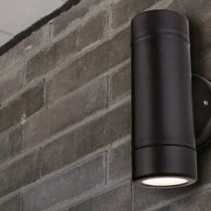 Black Up & Down Coastal LED Wall Light Discount Wall Lights Great Lighting UK Ltd