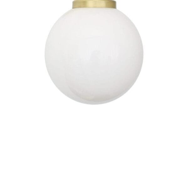 Small Opal Glass Globe Light Shade 14cm - Image 2