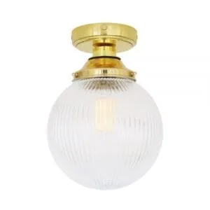 Cherith Prismatic Globe IP44 Bathroom Ceiling Light Bathroom Ceiling Lights Great Lighting UK Ltd