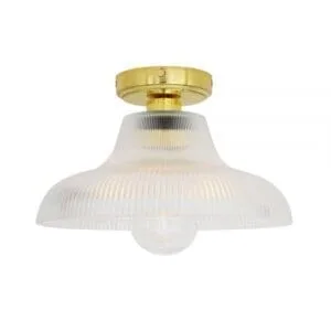 Aquarius 30cm Prismatic Ceiling Light IP65 | Bathroom or Sheltered Outdoors Bathroom Ceiling Lights Great Lighting UK Ltd