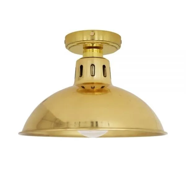 Talise Brass IP65 Ceiling Light | Bathroom or Outside