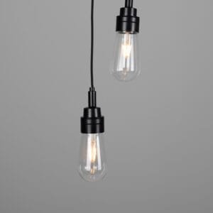 Seoul Hanging Pendant IP65 Five or Three Light Cluster Brass Pendants Great Lighting UK Ltd