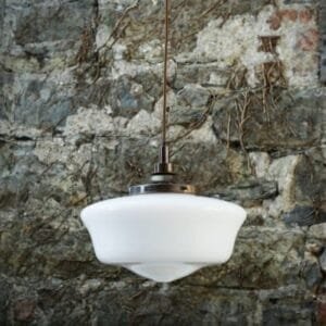 Traditional Schoolhouse Glass Pendant Light | The Anath IP44 Glass Globe IP44 Lights Great Lighting UK Ltd