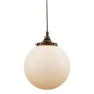 Pelagia Bathroom Pendant Light 35 cm IP44 Glass Globe IP44 Lights Great Lighting UK Ltd