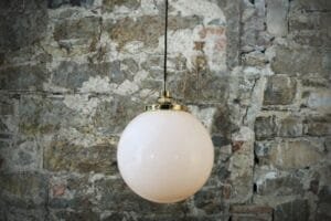 Pelagia Bathroom Pendant Light 35 cm IP44 Glass Globe IP44 Lights Great Lighting UK Ltd