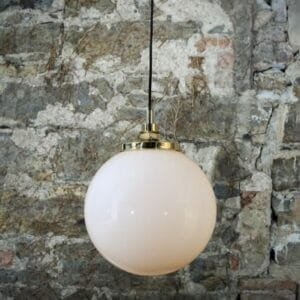 Pelagia Bathroom Pendant Light 35 cm IP44 Glass Globe IP44 Lights Great Lighting UK Ltd