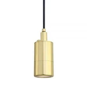 Ennis Brass Bathroom Pendant Spotlight 6.3cm IP44 Bathroom Pendant & Ceiling Lights Great Lighting UK Ltd