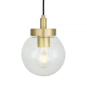 Jordan Bathroom Pendant Light IP65 | Clear or Opal Glass Bathroom Pendants Great Lighting UK Ltd