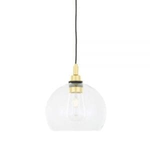 Leith Bathroom Pendant Light 25 cm IP65 Glass Bathroom Pendants Great Lighting UK Ltd