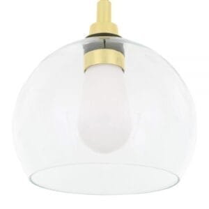 Leith Bathroom Pendant Light 25 cm IP65 Glass Bathroom Pendants Great Lighting UK Ltd