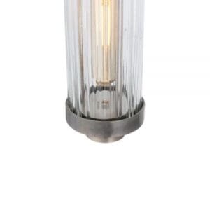 Vintage Style Rippled Glass Bathroom Pendant IP44 Louise Glass Bathroom Pendants Great Lighting UK Ltd